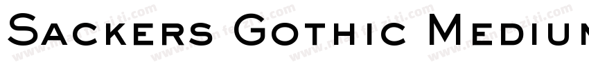 Sackers Gothic Medium字体转换